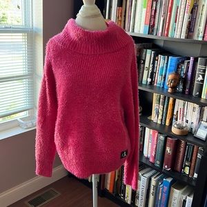 Chunky hot pink sweater